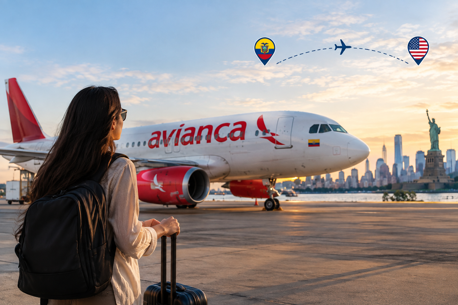 Avianca refuerza la conectividad Ecuador–EE. UU. con 26 vuelos semanales directos hacia Nueva York y Miami.